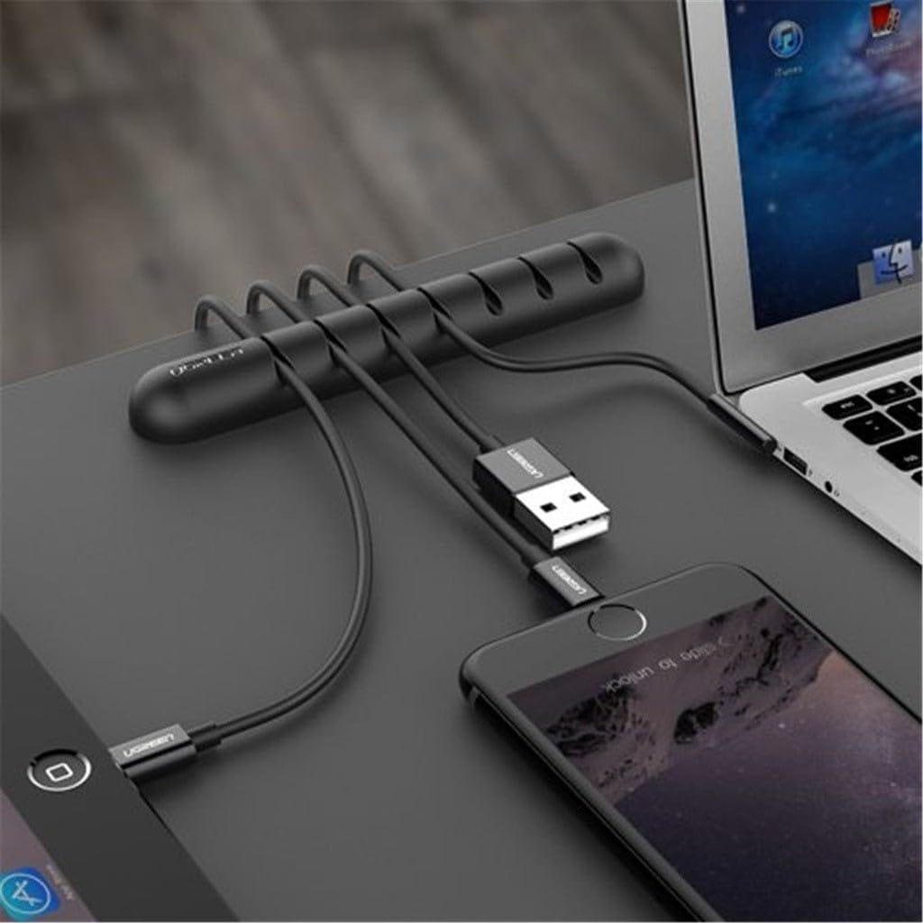 UGREEN Self-Adhesive 7 Cable Organizer Black /50320 - متجر نصر