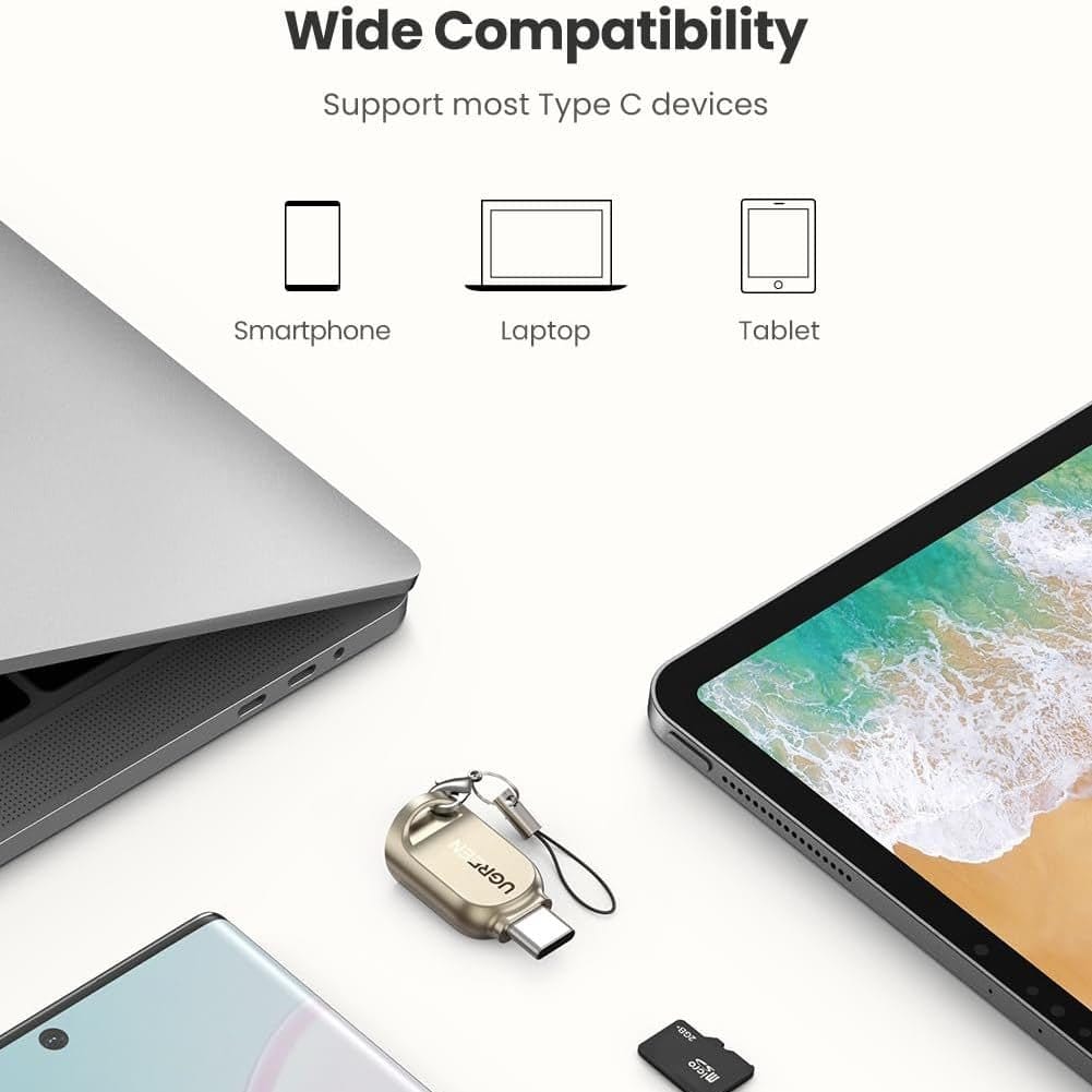 قارئ بطاقات USB من النوع C إلى TF من Ugreen / 80124 - متجر نصر