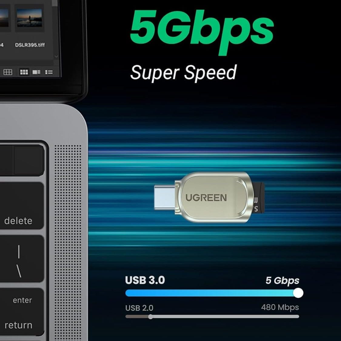 قارئ بطاقات USB من النوع C إلى TF من Ugreen / 80124 - متجر نصر
