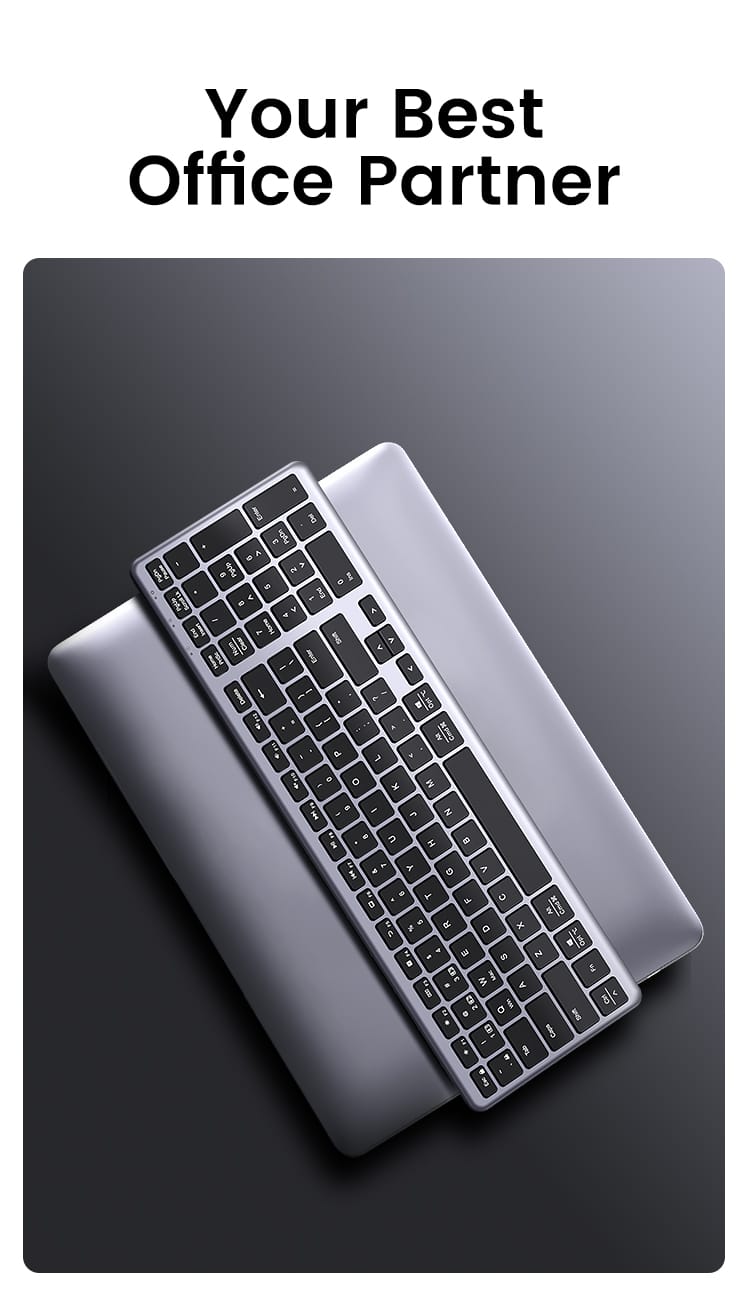 UGREEN Ultra Slim Wireless and Bluetooth Keyboard – KU005 / 15258 - متجر نصر