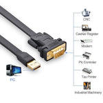 UGREEN Accessories UGREEN USB 2.0 to DB9 RS-232 Adapter Flat Cable 2m - 20218