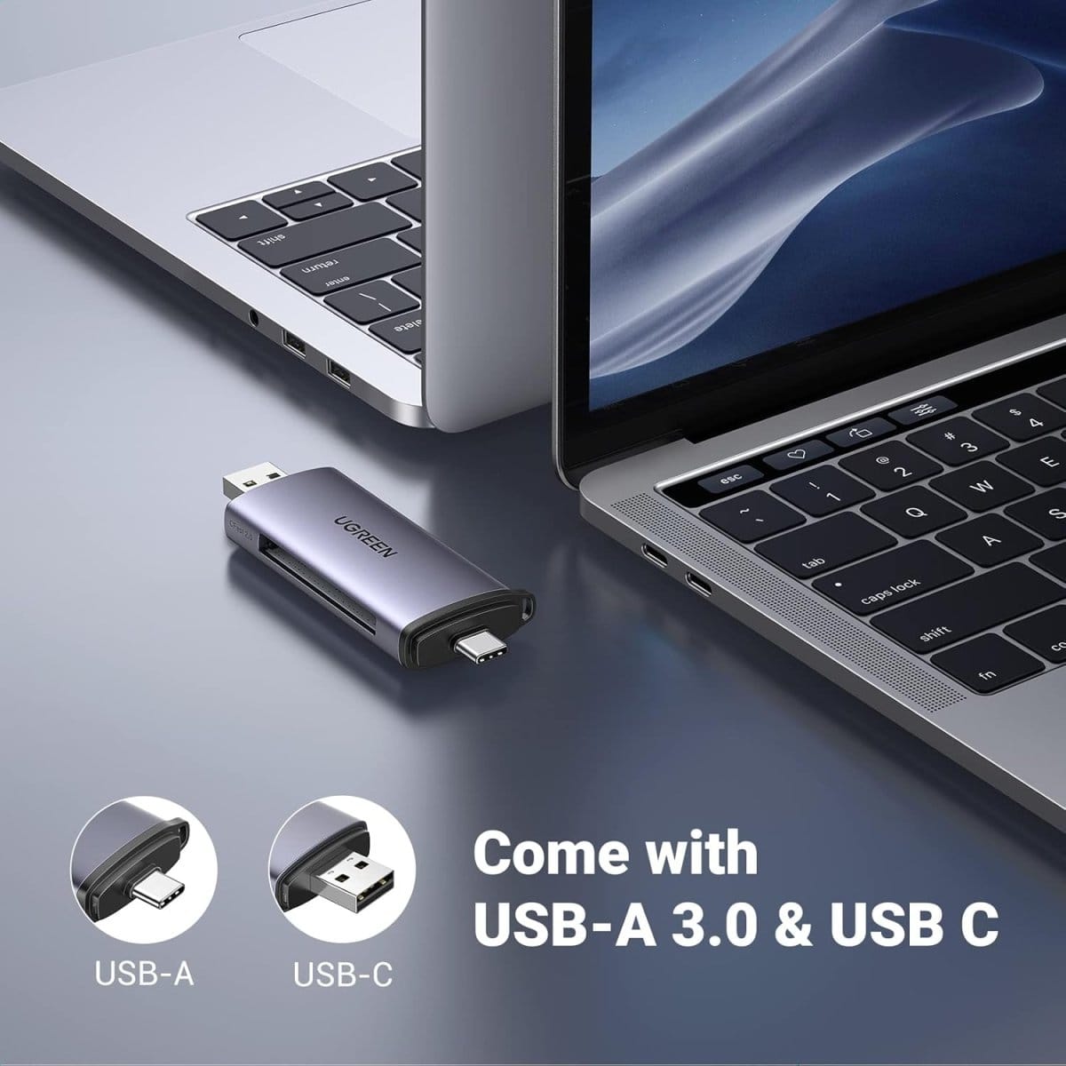 محول قارئ بطاقات USB 2.0 إلى USB C Cfast من UGREEN /50906a - متجر نصر
