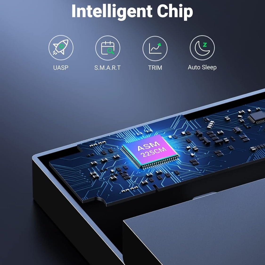 صندوق قرص صلب UGREEN USB 3.0 مقاس 3.5 بوصة، قابس أوروبي | 50422 - متجر نصر