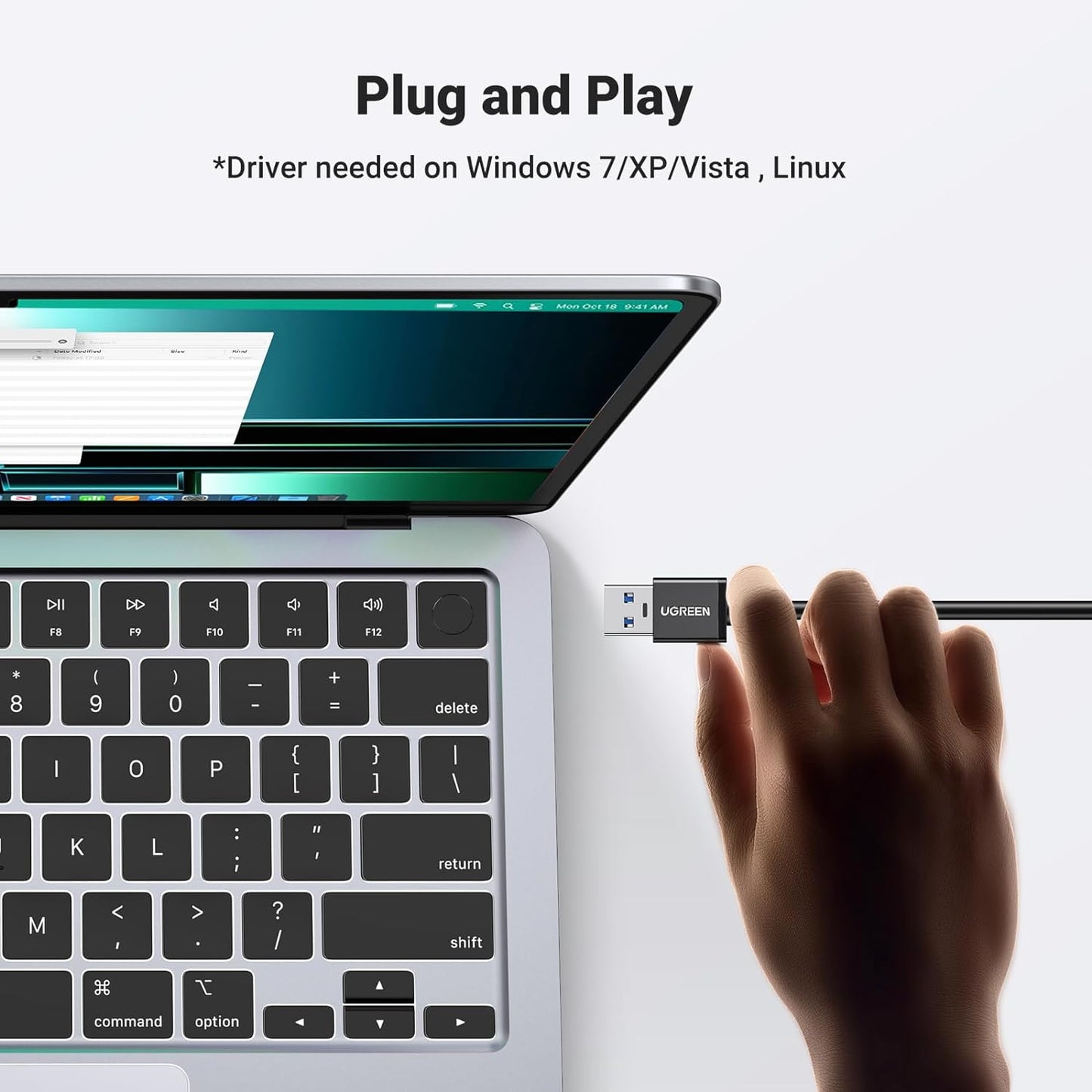موزع USB 3.0 من يوجرين مع محول جيجا ايثرنت  / 20265 - متجر نصر