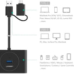 UGREEN Accessories UGREEN USB 3.0 Hub with USB-C Port 1m | 40850