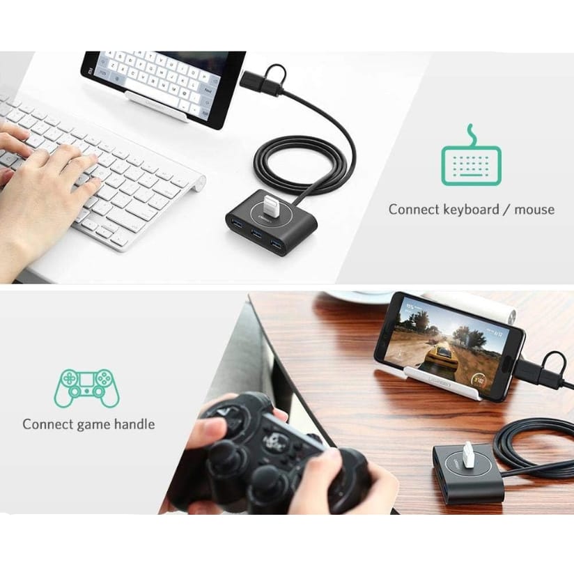 UGREEN USB 3.0 Hub with USB-C Port 1m | 40850 - متجر نصر