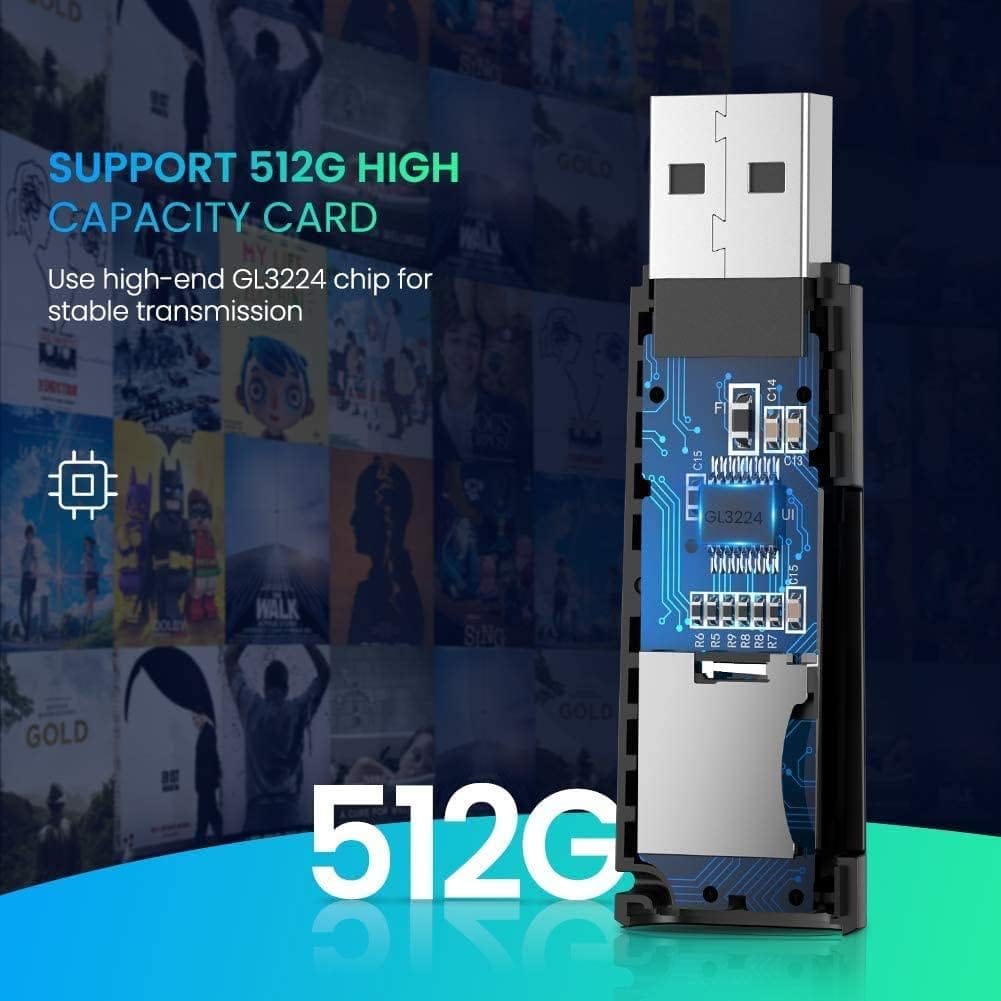 قارئ بطاقات متعدد الوظائف USB 3.0 من Ugreen (بطاقة ذاكرة MicroSD / SD) /60722 - متجر نصر