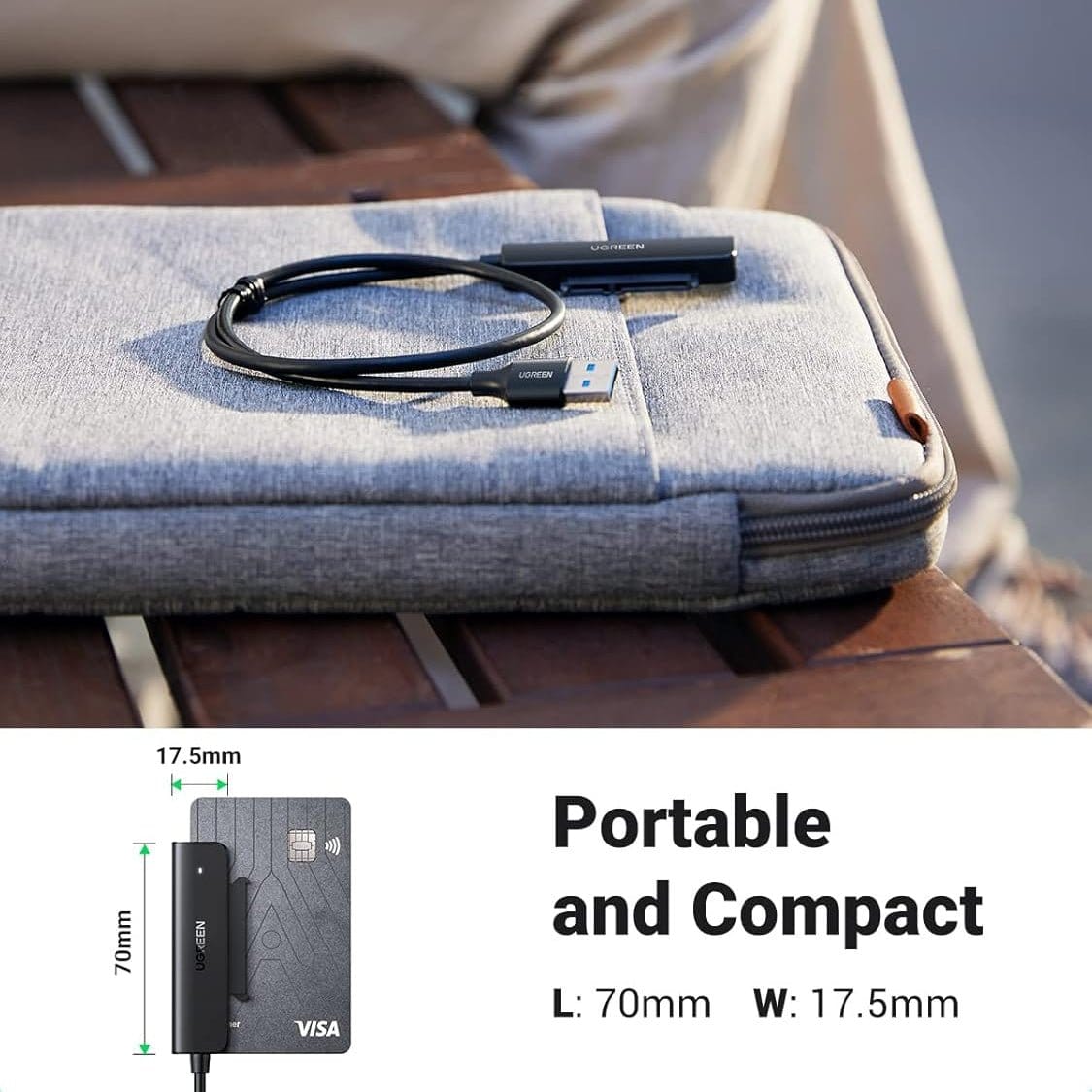 UGREEN USB 3.0 SATA Cable Adapter for SSD and Hard Drives 2.5 Inch External Hard Drive | 70609 - متجر نصر