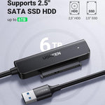 UGREEN Accessories UGREEN USB 3.0 SATA Cable Adapter for SSD and Hard Drives 2.5 Inch External Hard Drive | 70609