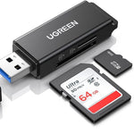 UGREEN Accessories UGREEN USB 3.0 TO TF + SD DUAL CARD READER (BLACK) / 40752