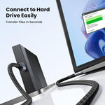 UGREEN Accessories Ugreen USB 3.0 USB-A Male to USB-A Male Alu Case Braided Cable Black / US373