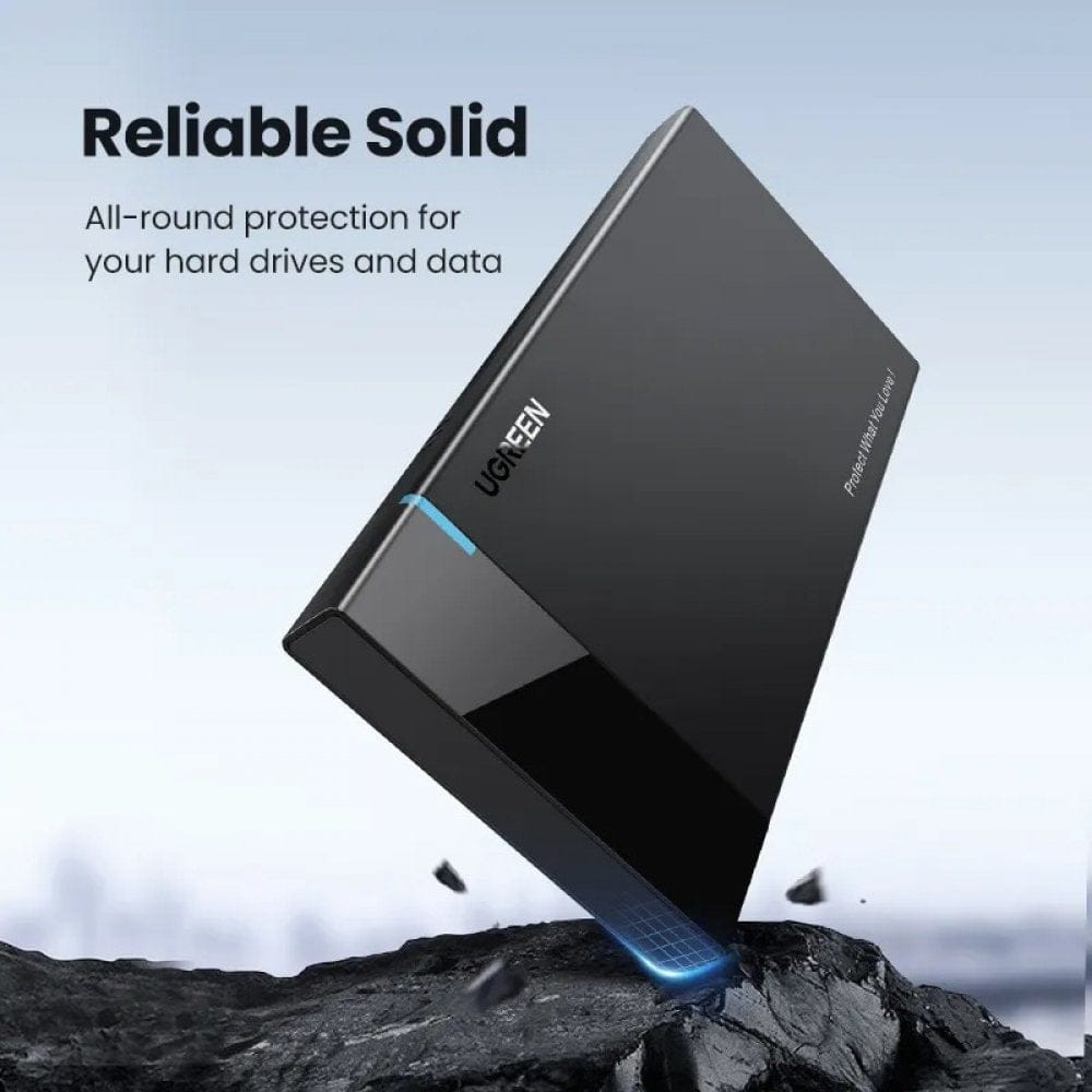 UGREEN USB 3.1 2.5″ Hard Drive Enclosure USB-A to USB-C & USB-C to USB-C Cables| 60735 - متجر نصر