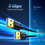 UGREEN Accessories UGREEN USB-A 3.0 Male to Male Cable (Black) / US128