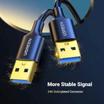 UGREEN Accessories UGREEN USB-A 3.0 Male to Male Cable (Black) / US128