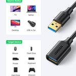UGREEN Accessories Ugreen USB-A (male) - USB-A (female) adapter extension cable USB 3.0 5Gb/s / US129
