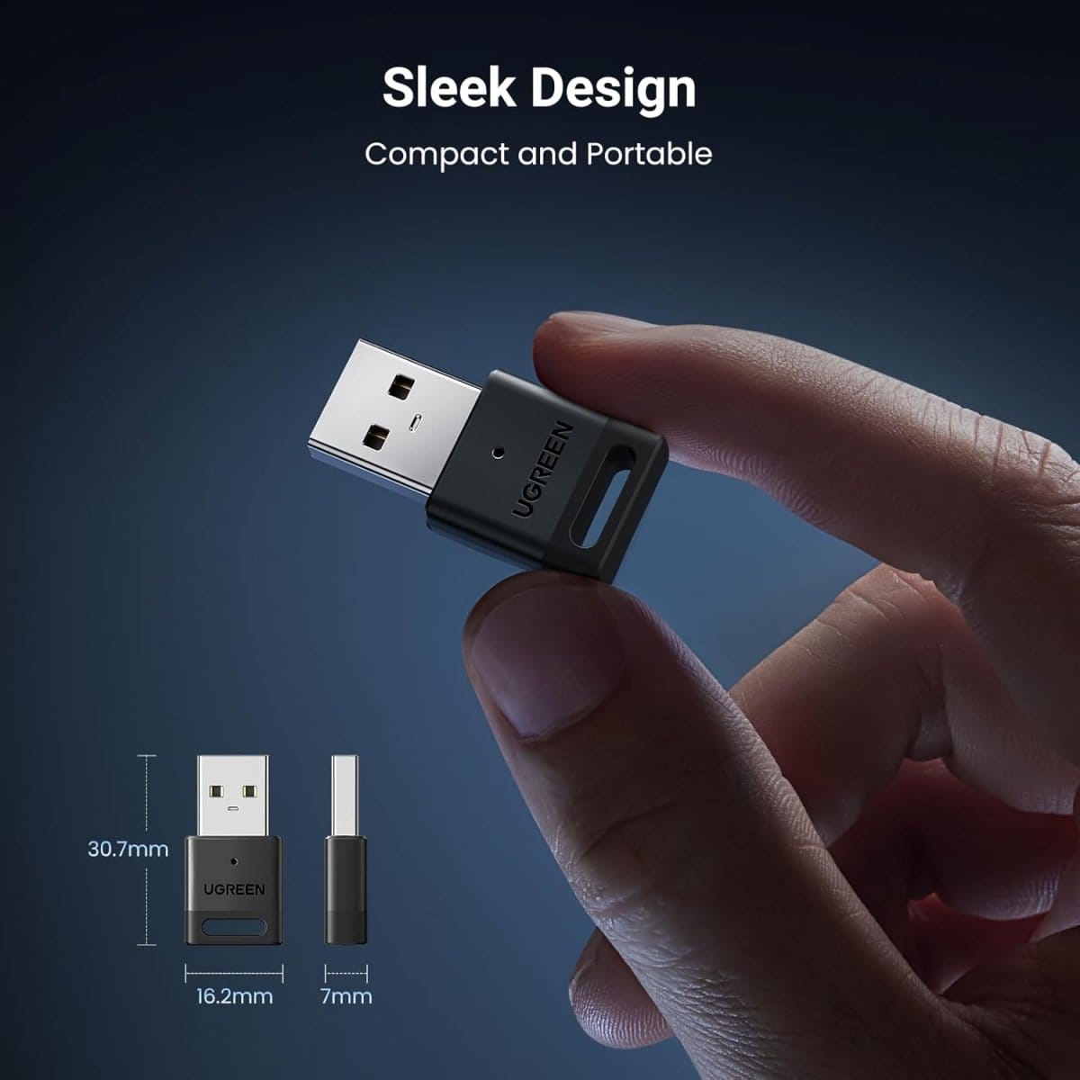 محول يوجرين USB بلوتوث 5.3 / 35995 - متجر نصر