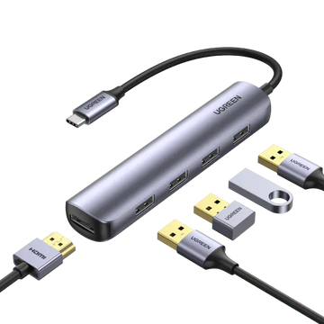 UGREEN Accessories UGREEN USB C 5 in 1 Multiport Hub HDMI Ultra Slim | 20197