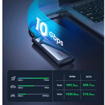UGREEN Accessories UGREEN USB-C Female to M.2 M-Key 10G Enclosure C TO C Cable 50cm / 10902