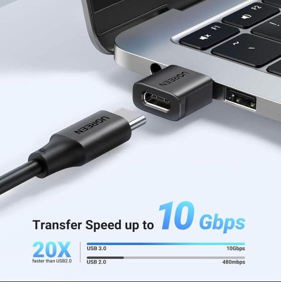 مجموعة محولات يوجرين USB-C أنثى إلى USB-A ذكر (عبوة من قطعتين - عبوة من 3 قطع) / US701 - متجر نصر