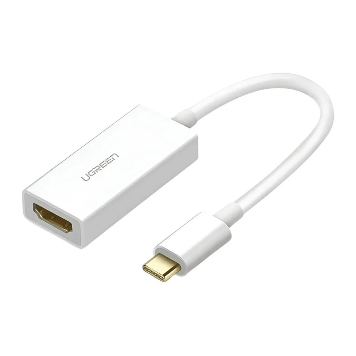 محول يو جرين من USB-C ذكر إلى HDMI أنثى 4K@30Hz مع كابل 20 سم - أبيض / 40273  - متجر نصر