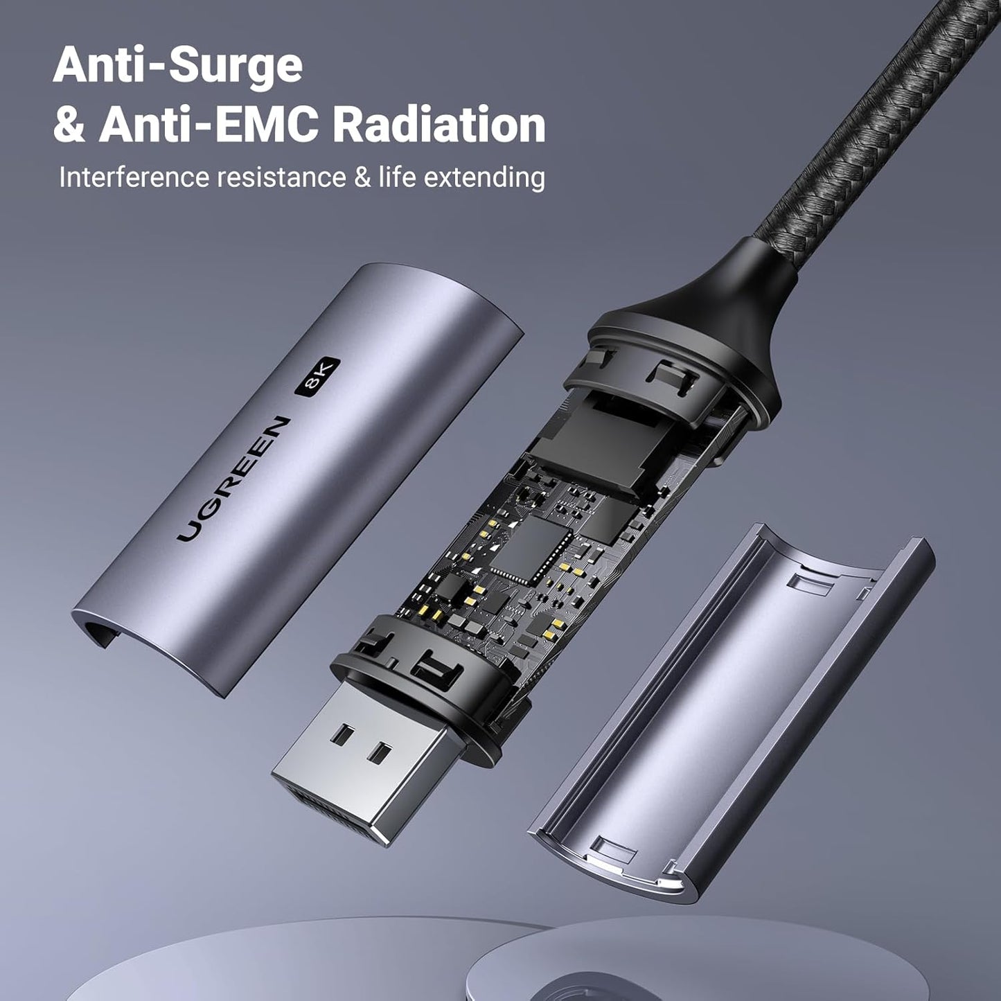 كابل UGREEN USB-C إلى DP (8K) /CM556 - متجر نصر