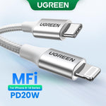 UGREEN Accessories UGREEN USB-C to Lightning MFi Certified PD Fast Charging Cable (2 Meter) Silver | 70525 - Acc