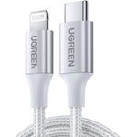 UGREEN Accessories UGREEN USB-C to Lightning MFi Certified PD Fast Charging Cable (2 Meter) Silver | 70525 - Acc