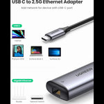 UGREEN Accessories UGREEN USB-C to RJ45 2.5G Ethernet Adapter (Space Gray) | 70446