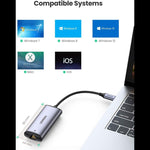UGREEN Accessories UGREEN USB-C to RJ45 2.5G Ethernet Adapter (Space Gray) | 70446