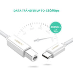 UGREEN Accessories UGREEN USB-C to USB 2.0 Print Cable - Multicolor | US241