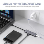 UGREEN Accessories UGREEN USB Hub 3.0, Ultra Slim 4 Port USB 3 Hub with 5Gbps Data Transfer / 50985