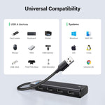 UGREEN Accessories UGREEN USB Hub 3.2 Ultra Slim Data Hub 4 Ports with LED Indicator / 15548