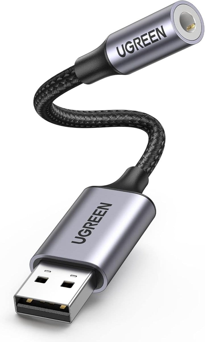 محول بطاقة الصوت USB A إلى مقبس صوت 3.5 مم من UGREEN /30757 - متجر نصر