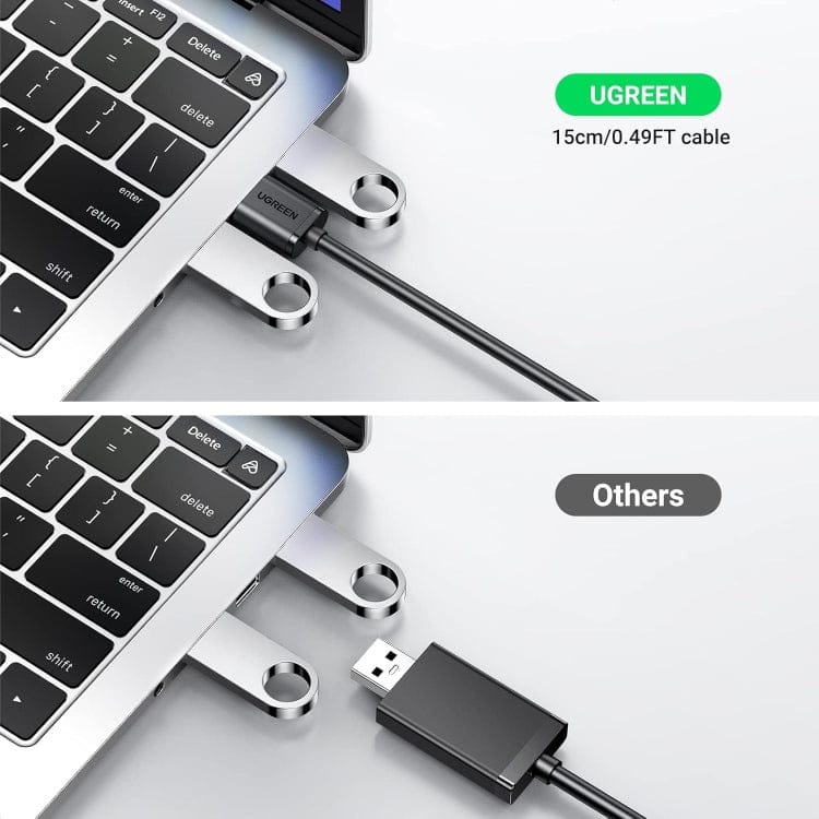 UGREEN USB to 3.5mm Headphone Audio Adapter / US205 - متجر نصر