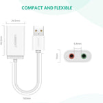 UGREEN Accessories UGREEN USB to 3.5mm Headphone Audio Adapter / US205