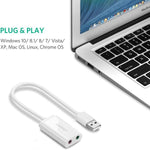 UGREEN Accessories UGREEN USB to 3.5mm Headphone Audio Adapter / US205