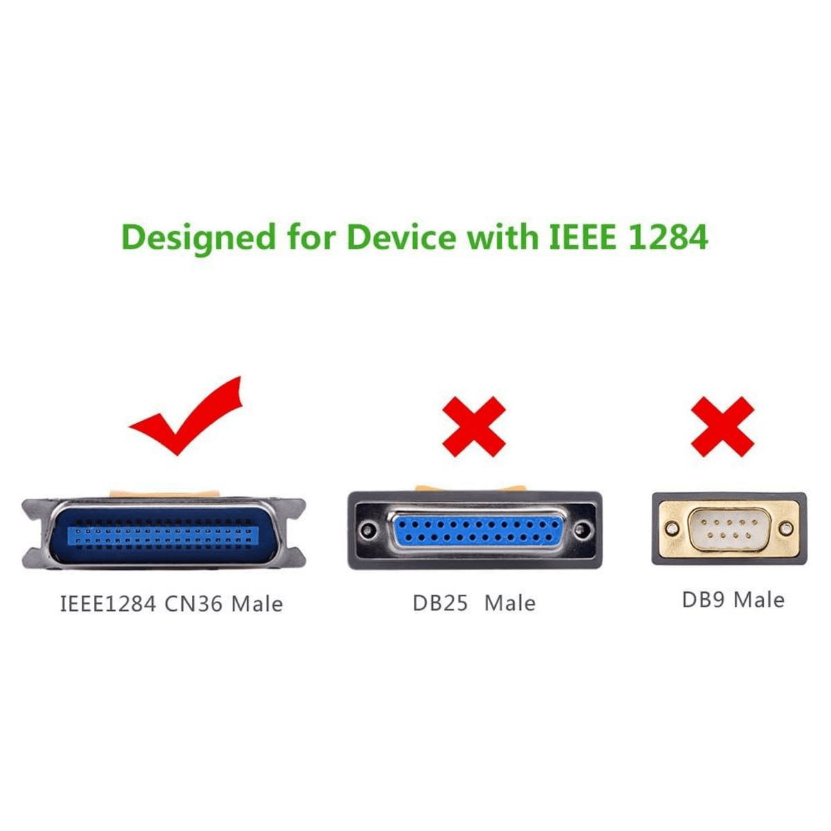 UGREEN USB to IEEE1284 Parallel Printer Cable 2m - 20225 - متجر نصر