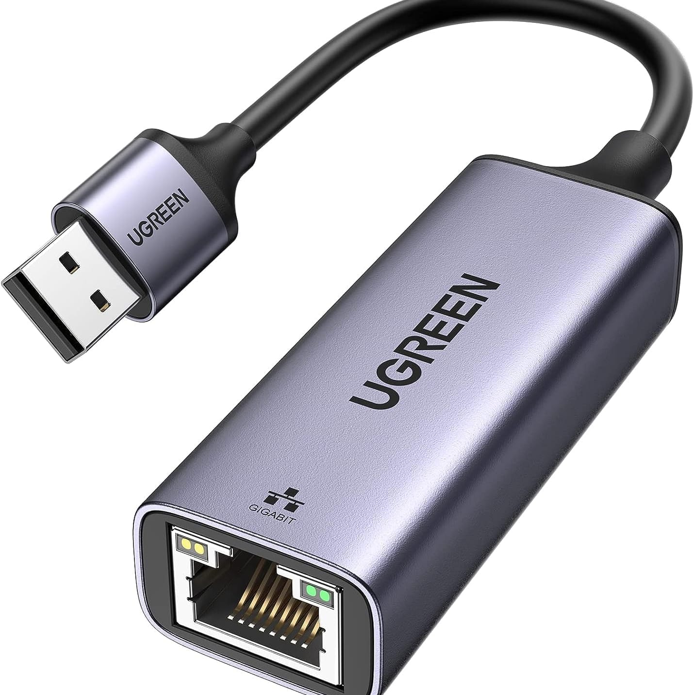 UGREEN USB to RJ45 Ethernet Adapter Aluminum Case (Space Gray) |50922 - متجر نصر