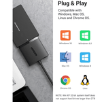 UGREEN Accessories UGREEN USB to SATA Adapter, SATA to USB 3.0 Cable Hard Drive Adapter| 60561