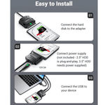 UGREEN Accessories UGREEN USB to SATA Hard Drive Converter Cable EU | 20611