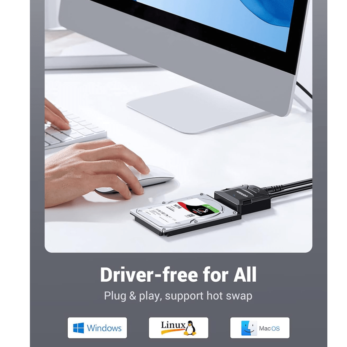 كابل محول القرص الصلب من UGREEN USB إلى SATA (الاتحاد الأوروبي) | 20611 - متجر نصر