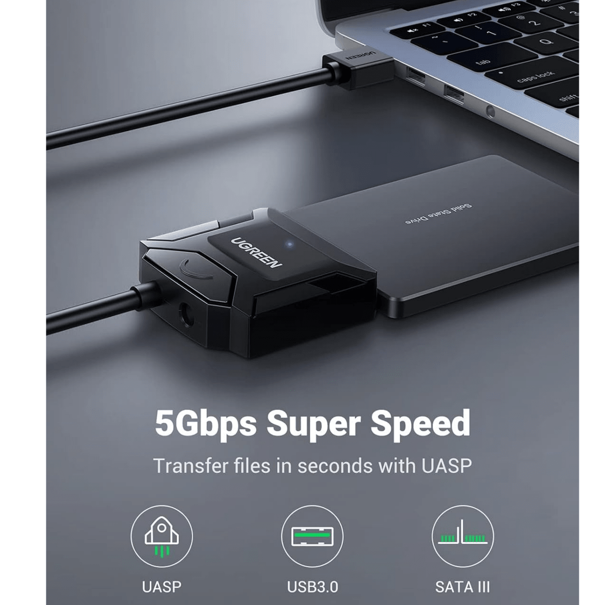 كابل محول القرص الصلب من UGREEN USB إلى SATA (الاتحاد الأوروبي) | 20611 - متجر نصر