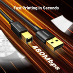 UGREEN Accessories Ugreen USB Type B printer cable (male) - USB 2.0 (male) 480 Mbps black / US135