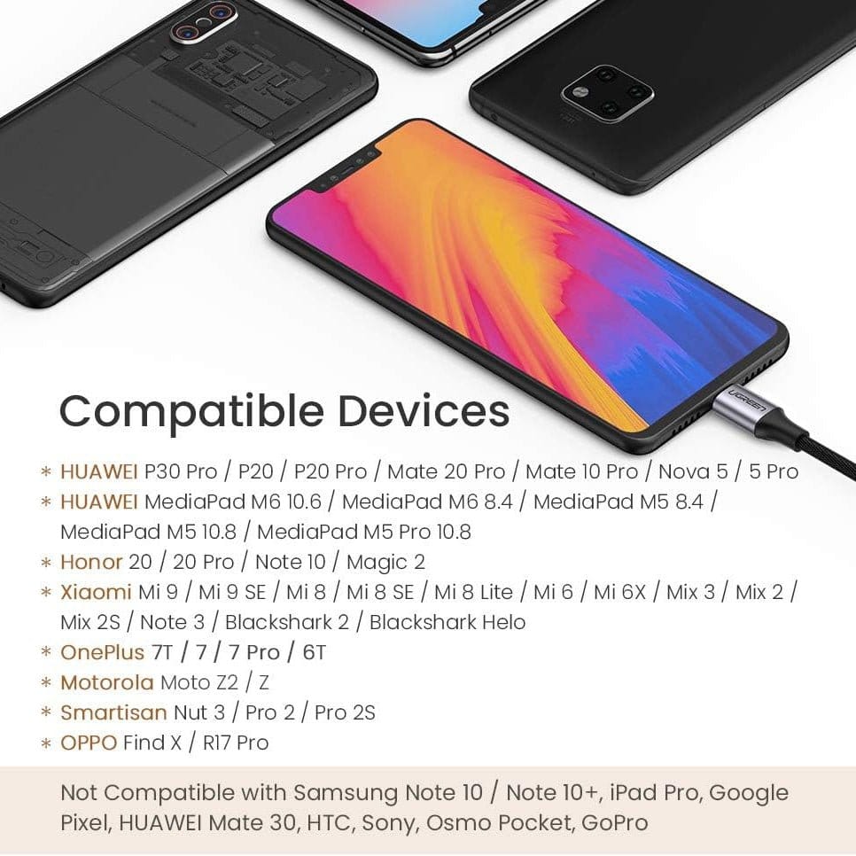 كابل صوت UGREEN من النوع C USB إلى 3.5 ملم أنثى / 30732 - متجر نصر