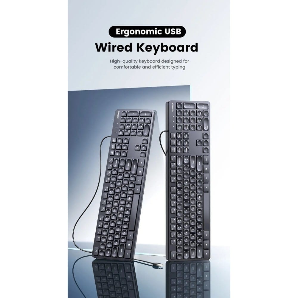 UGREEN USB Wired Keyboard wired - Chocolate Membrane keyboard / 90875 - متجر نصر