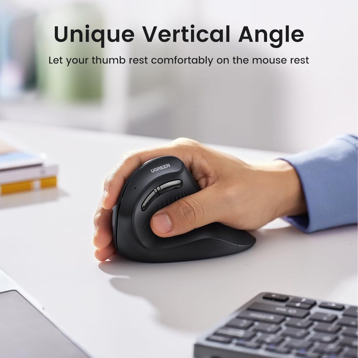 UGREEN Vertical Mouse Wireless (Bluetooth 5.0+2.4G) / MU008 - متجر نصر