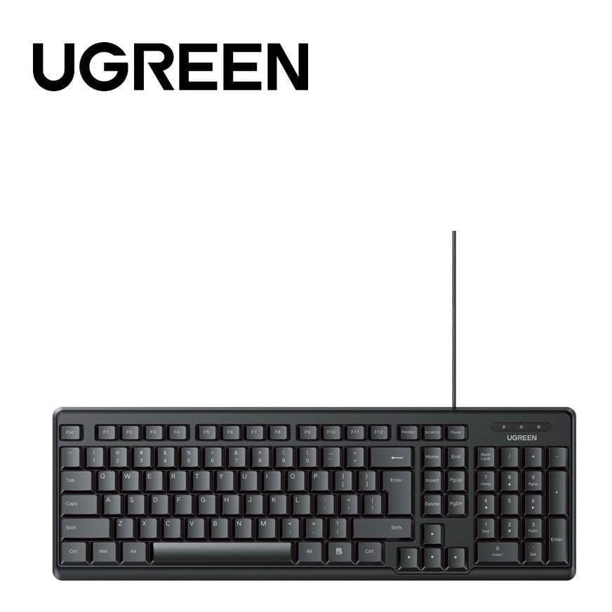 لوحة مفاتيح سلكية من UGREEN - إضاءة خلفية، هادئة، USB / 65771 - متجر نصر