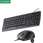 UGREEN Accessories UGREEN Wired Silent Keyboard & Mouse Combo, US/AR Layout - Black / (65777) MK331