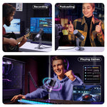 UGREEN Audio System UGREEN Gaming USB Microphone With RGB Lights – CM769 – 35629