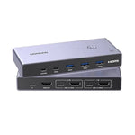 UGREEN HDMI 2.1 KVM Switch 2 In 1 Out 8K@60Hz, 2 Computers Share 1 Monitor and 4 USB 3.0 Ports | CM692